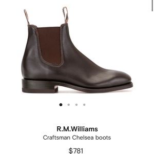 R.M. Williams Craftsman Chelsea Boots, size
